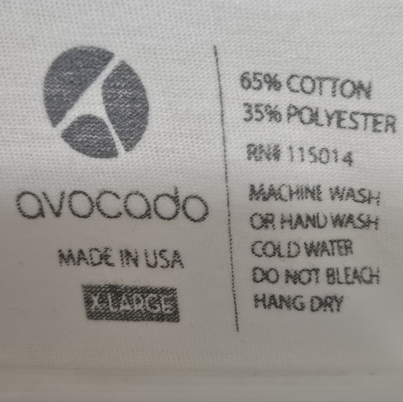 NWT Avocado muscle tee vintage white top raw hem around arms size xl - Picture 3 of 11